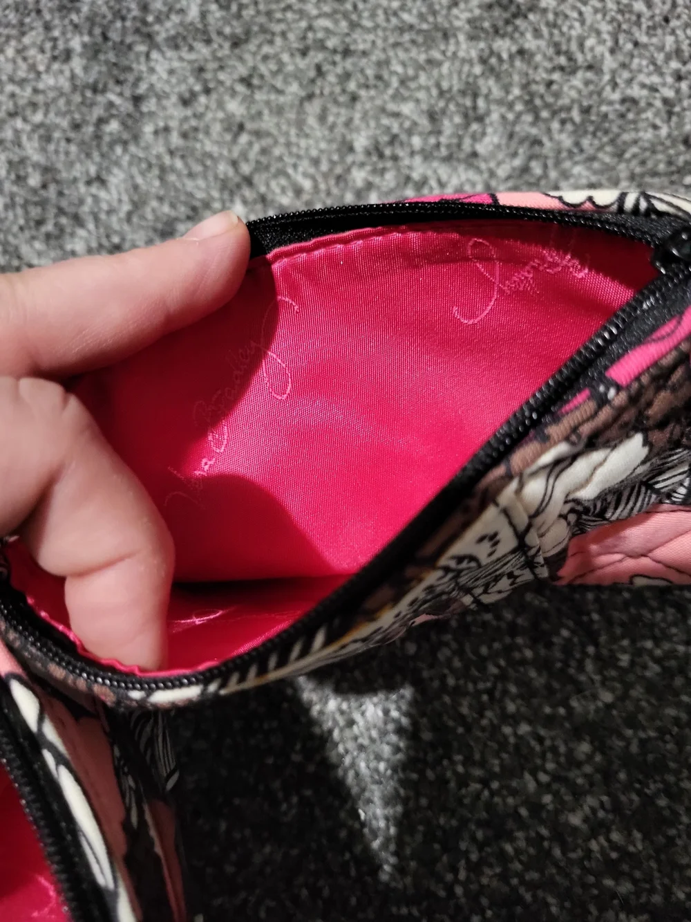 Vera Bradley Pink Floral Quilted Wallet